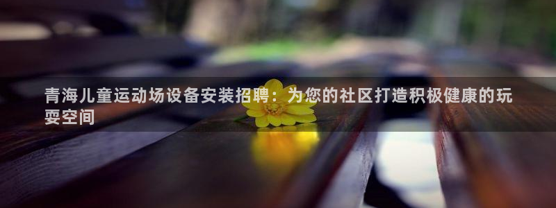 星欧娱乐扣款流程详解视频：青海儿童运动场设备安装招聘